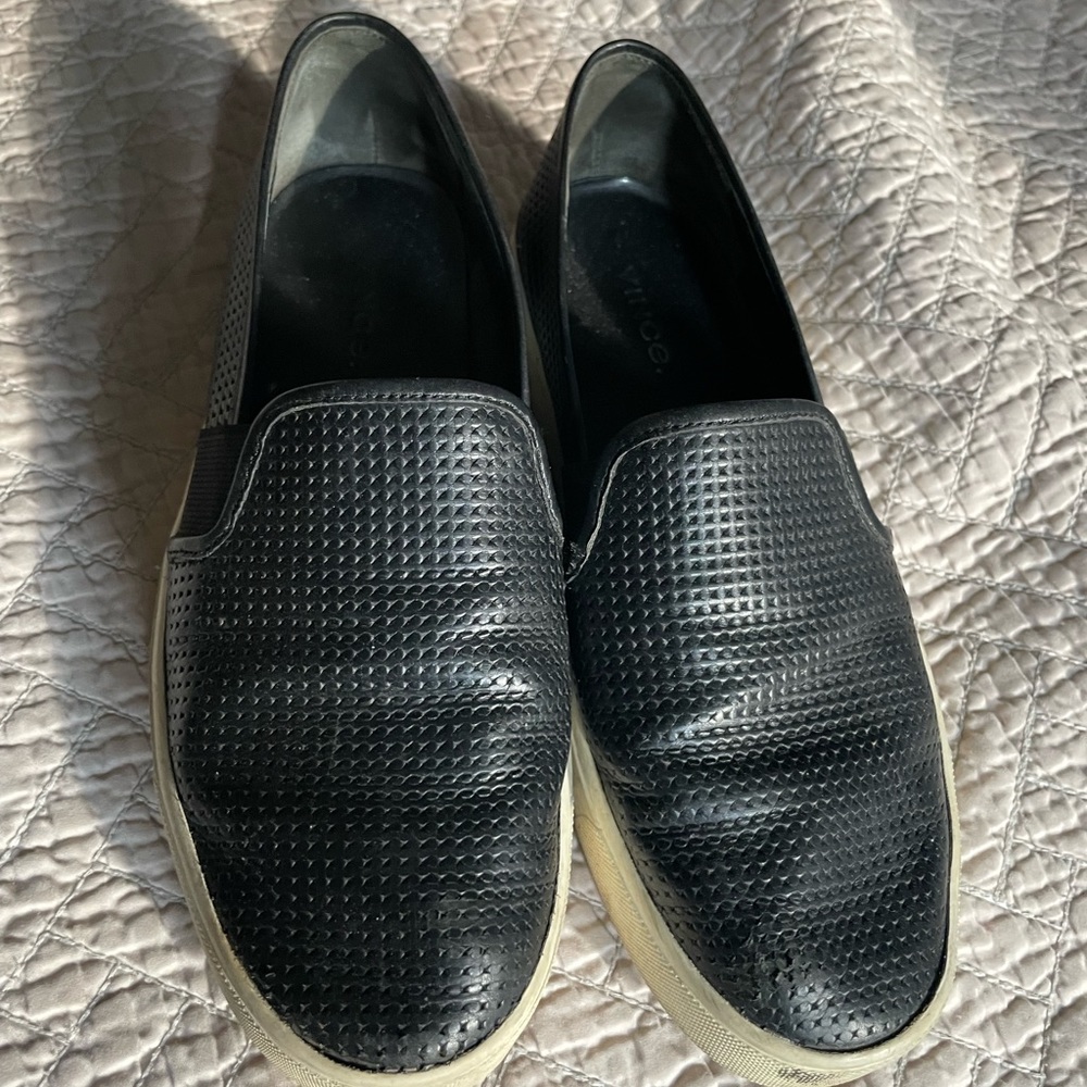 Vince black loafers